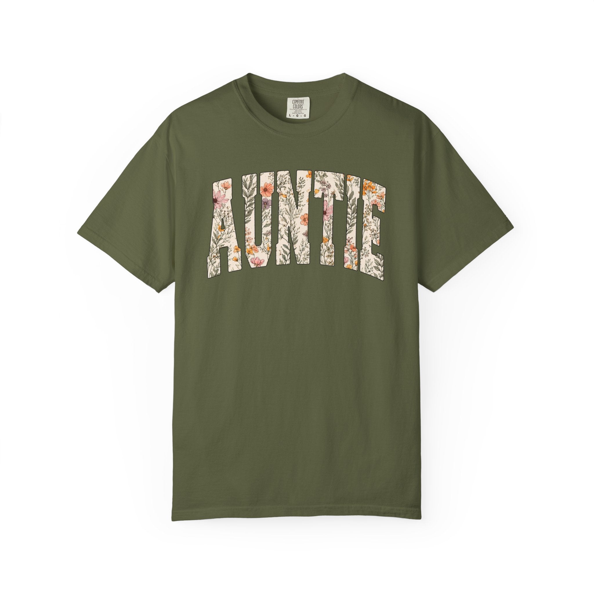 “Auntie” Floral Tee
