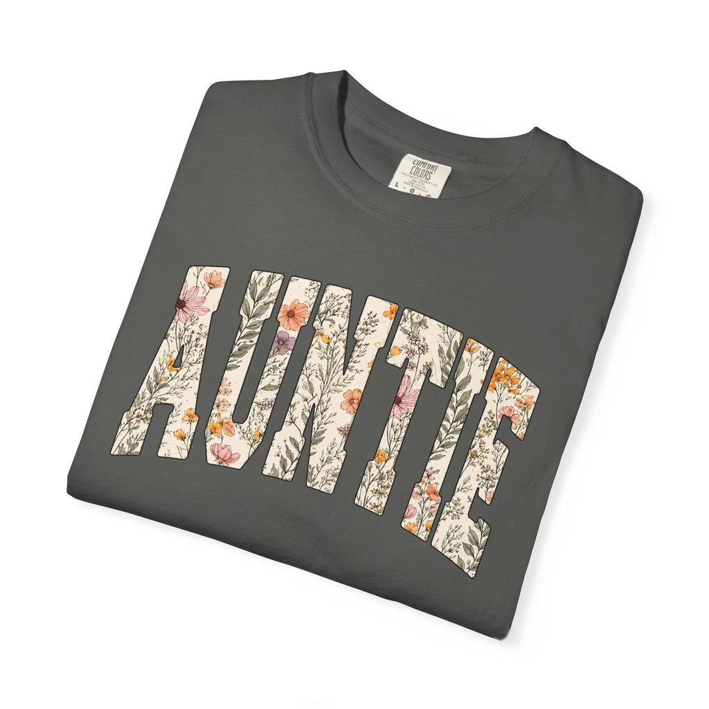 “Auntie” Floral Tee
