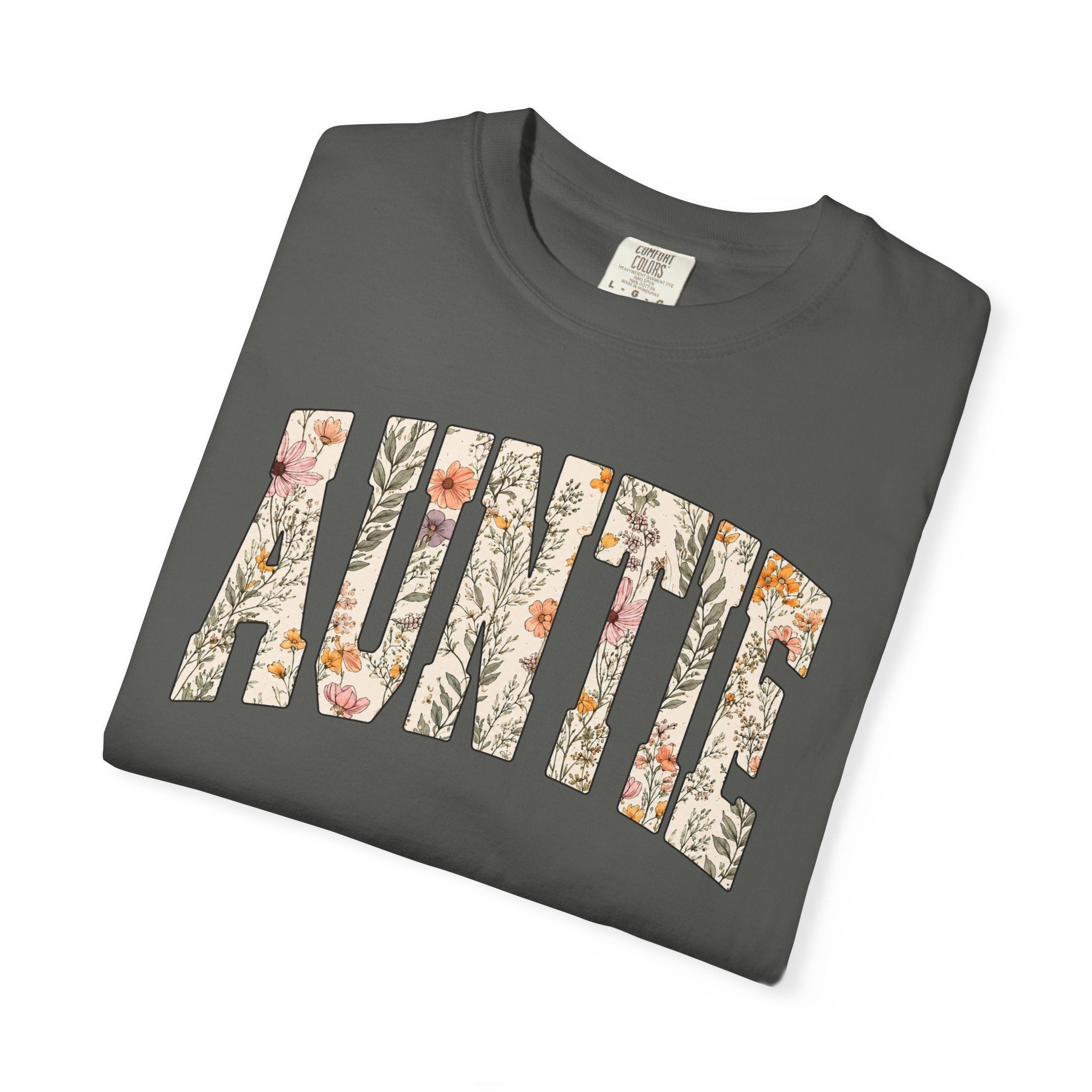 “Auntie” Floral Tee