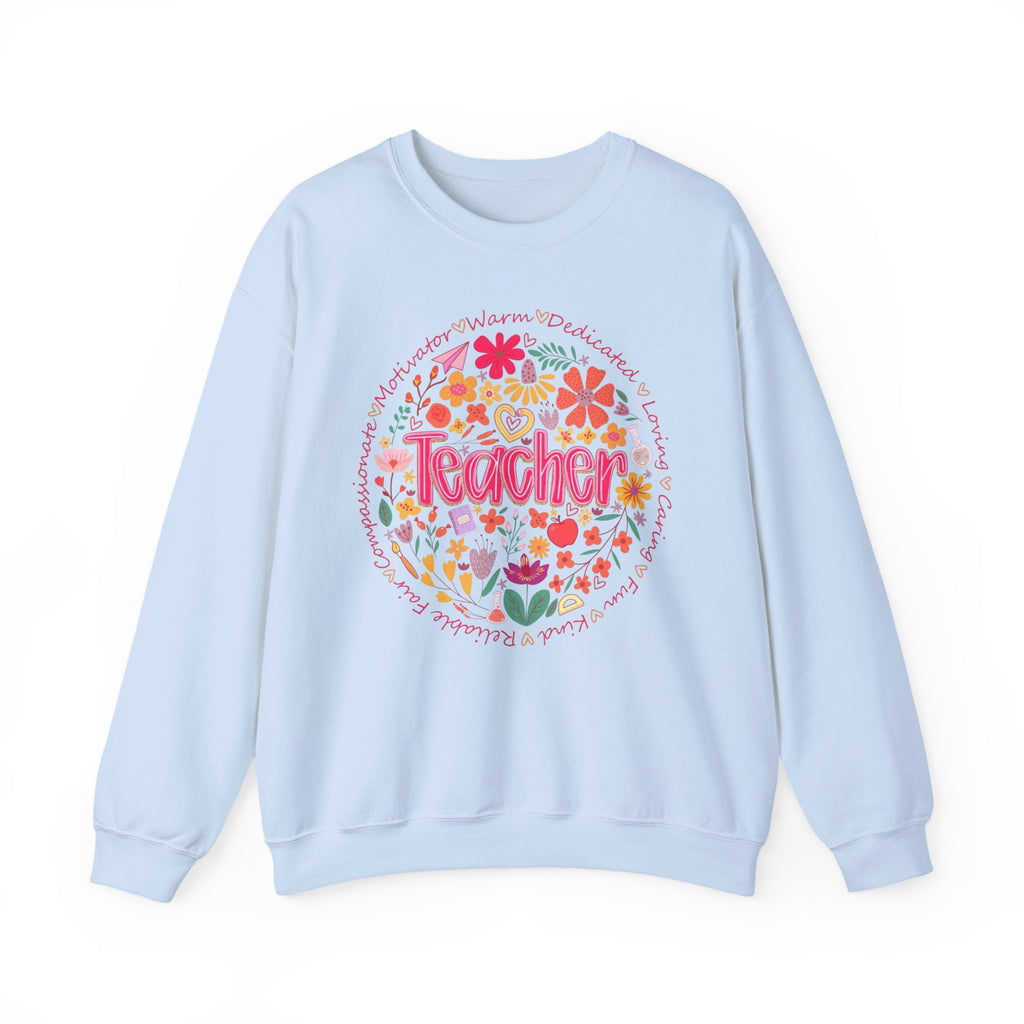 Teacher Floral Sweatshirt