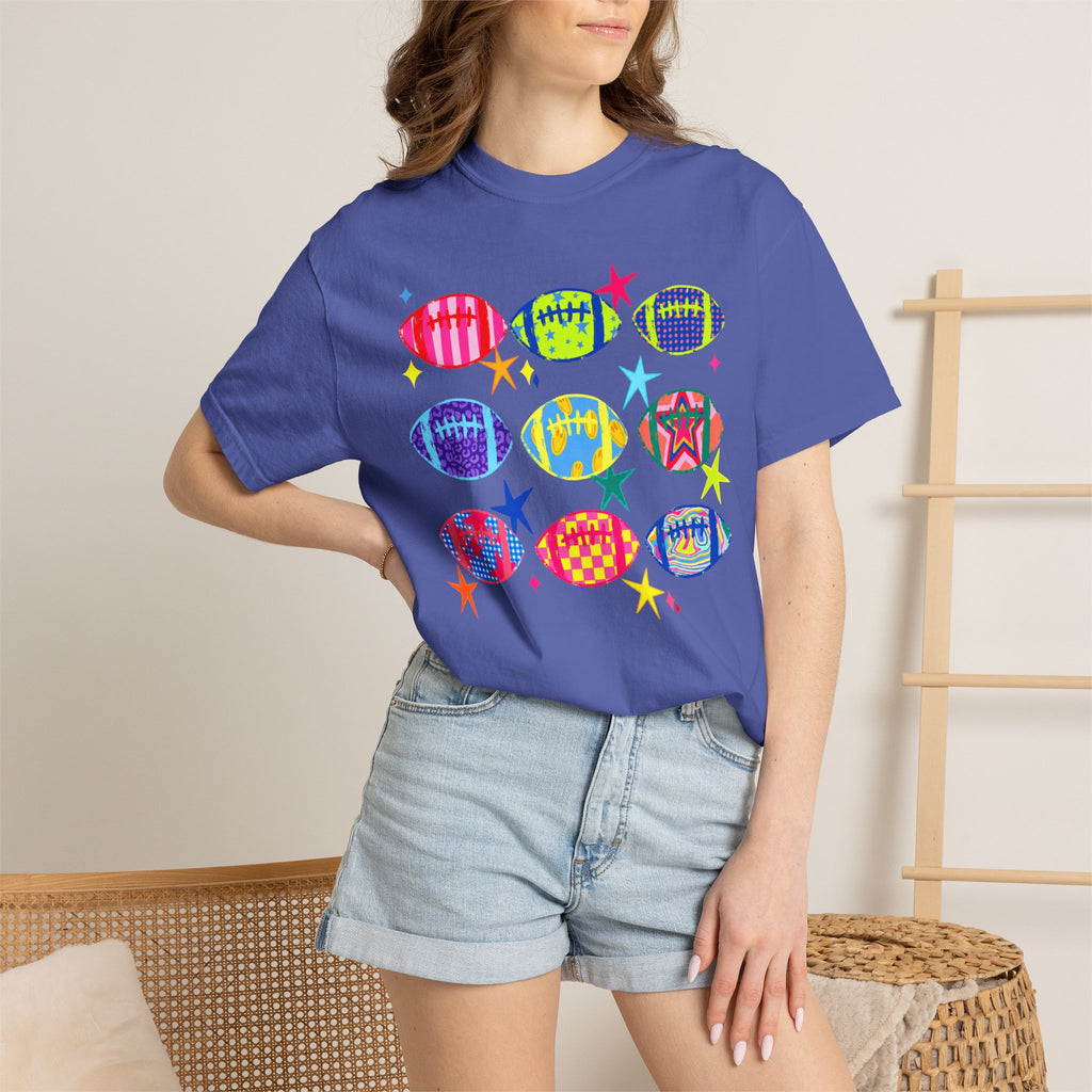Neon Football Graphic Tee