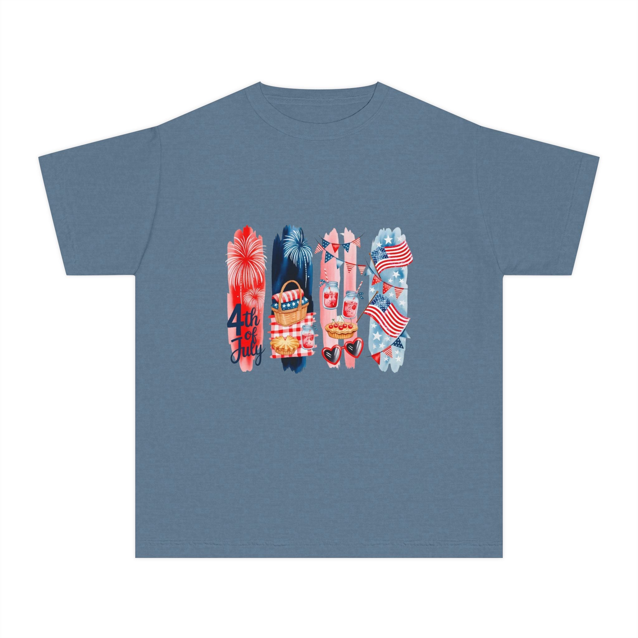 Youth Tee — 4th of July USA Design