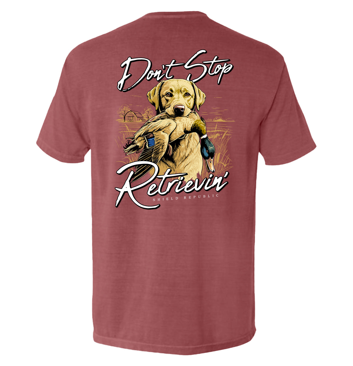 Don't Stop Retrievin (Yellow Lab)