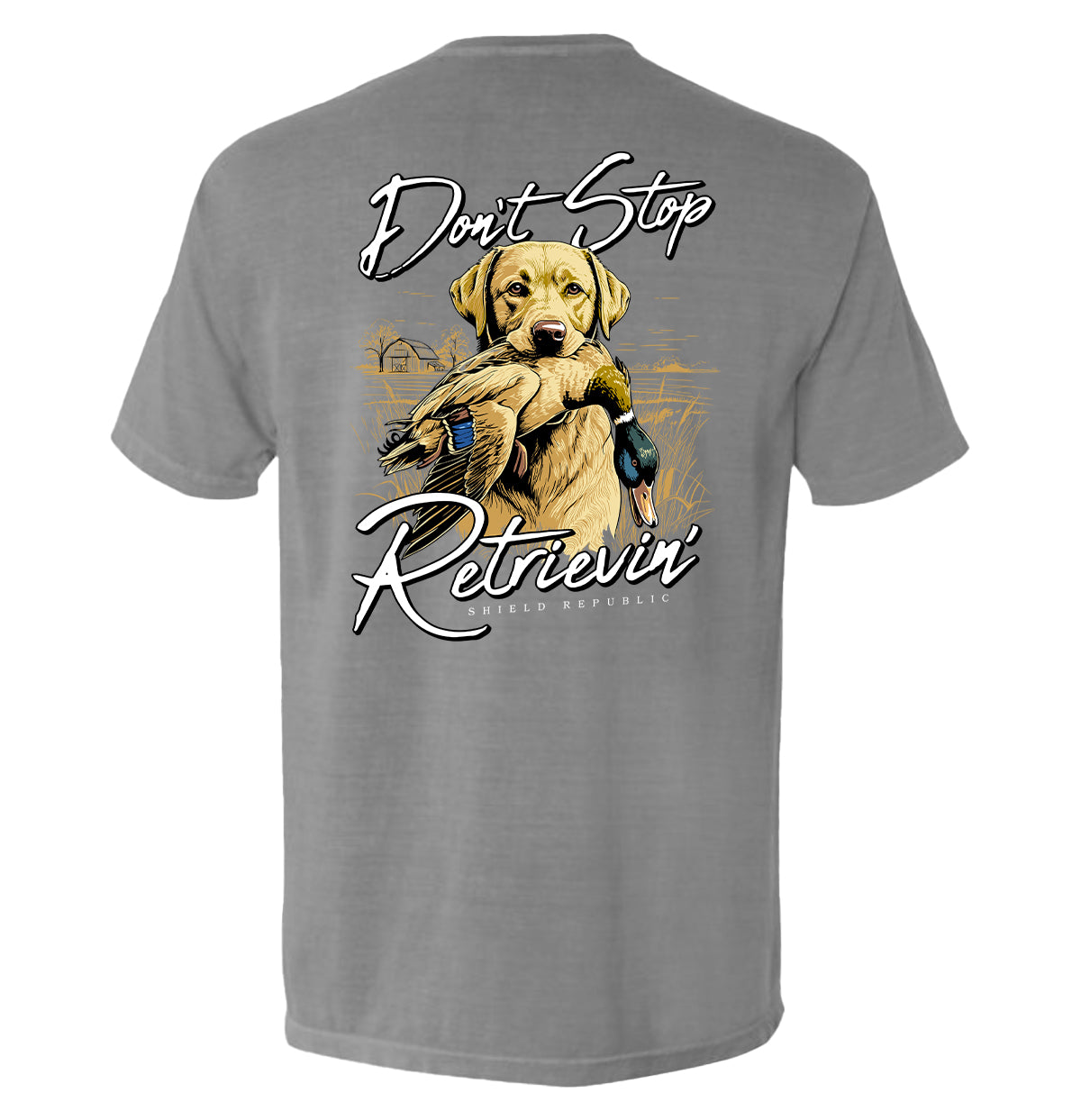Don't Stop Retrievin (Yellow Lab)