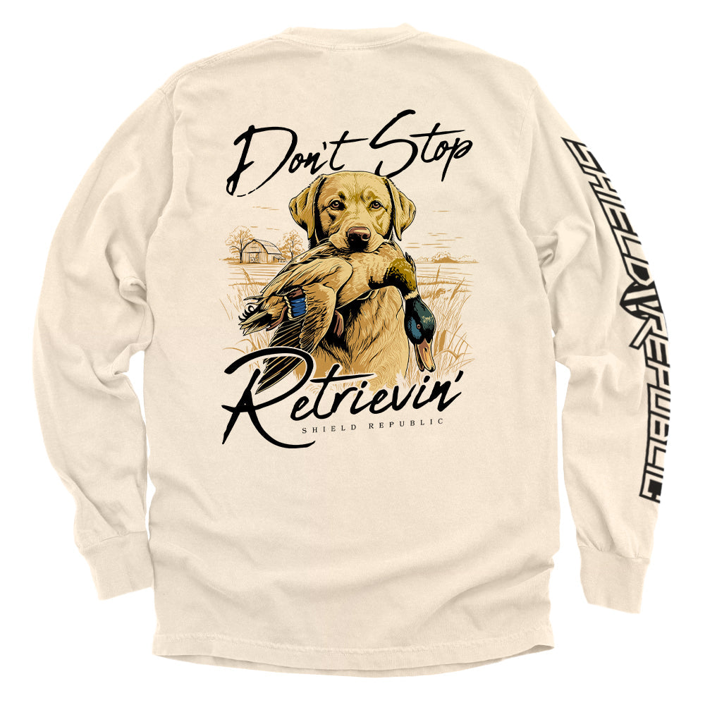 Don't Stop Retrievin (Yellow Lab)