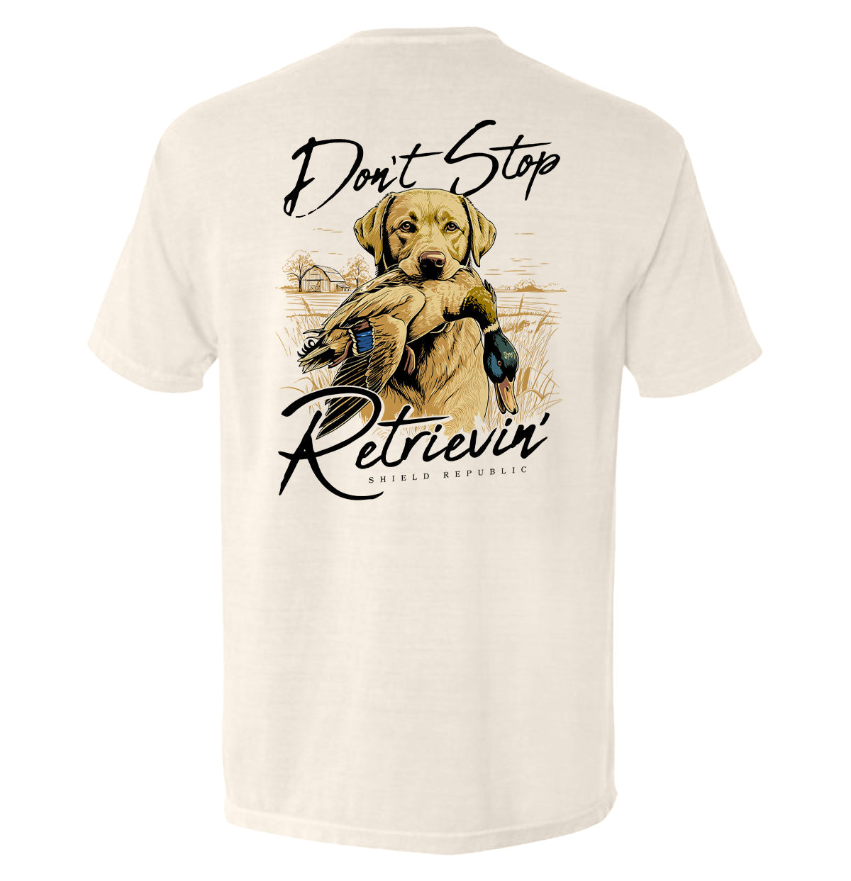 Don't Stop Retrievin (Yellow Lab)