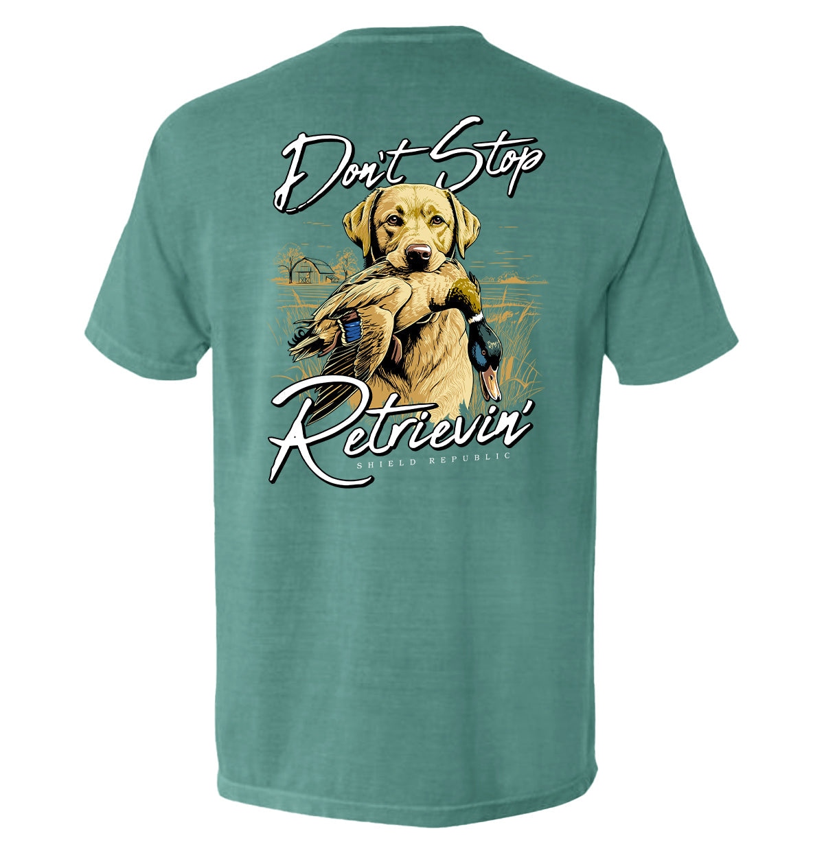 Don't Stop Retrievin (Yellow Lab)