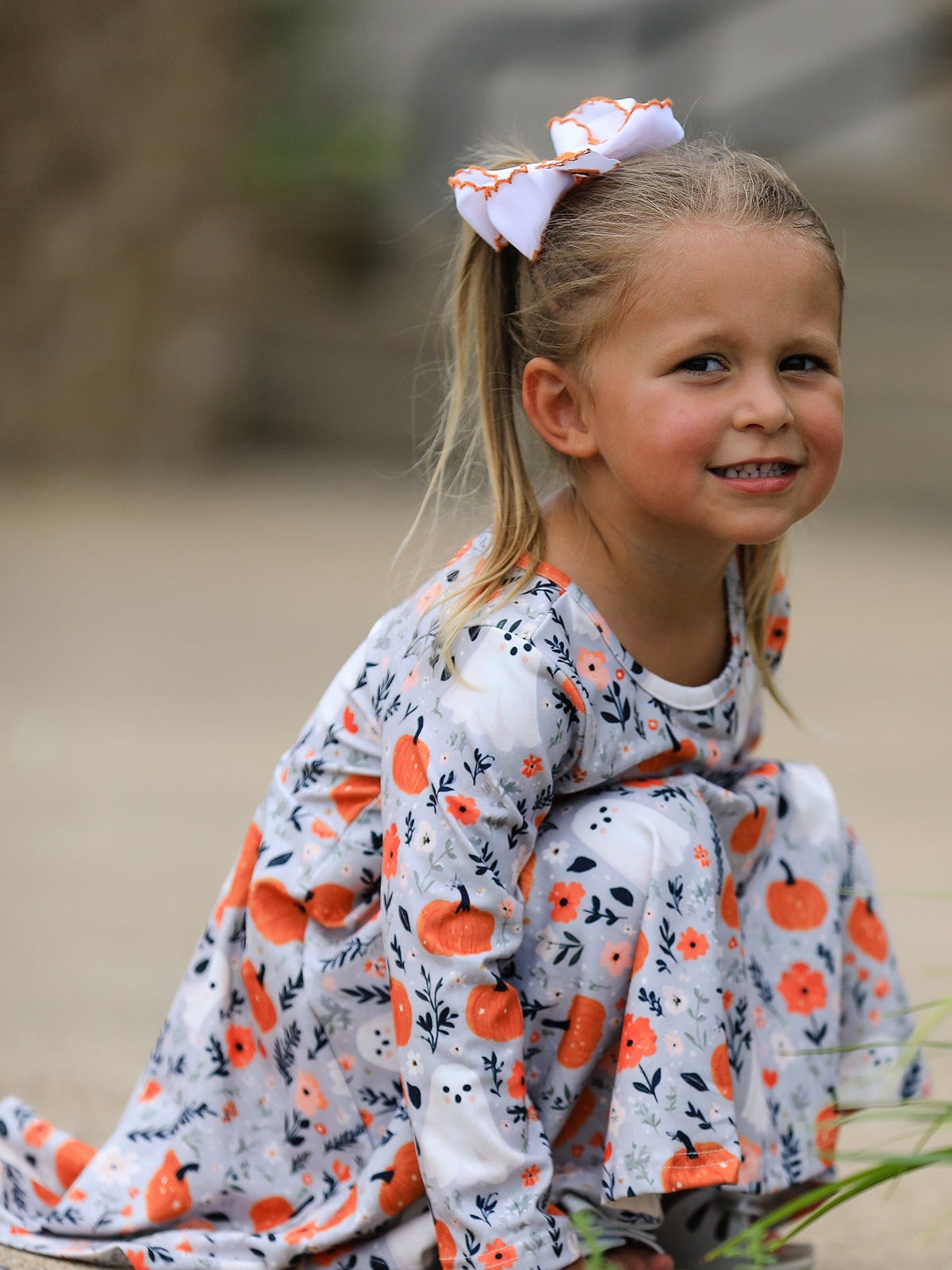 Boo-tiful Pumpkin Twirl Dress