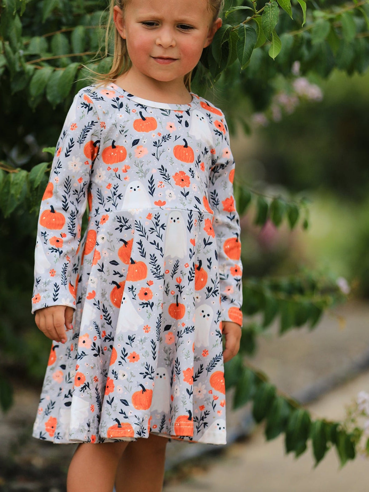 Boo-tiful Pumpkin Twirl Dress