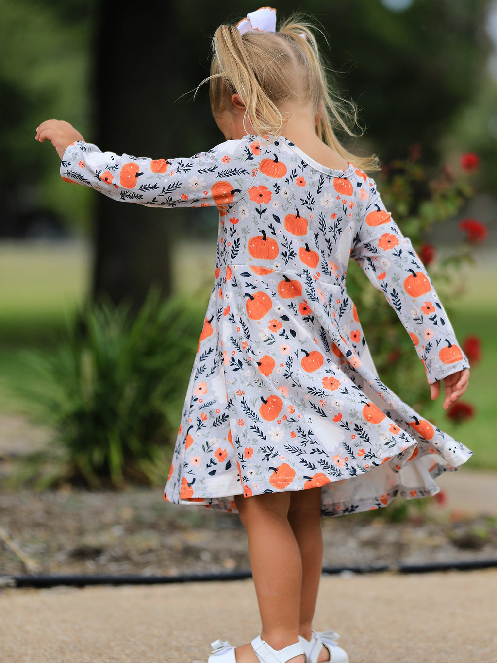 Boo-tiful Pumpkin Twirl Dress