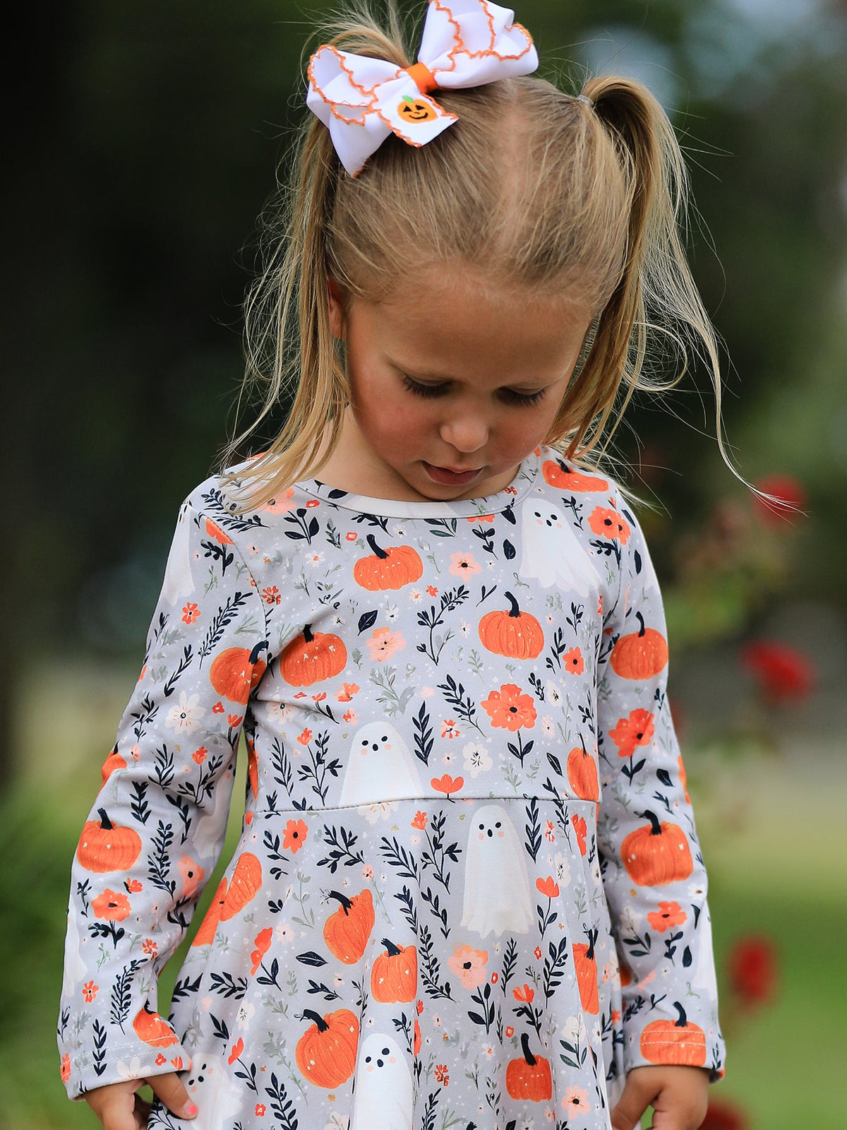 Boo-tiful Pumpkin Twirl Dress