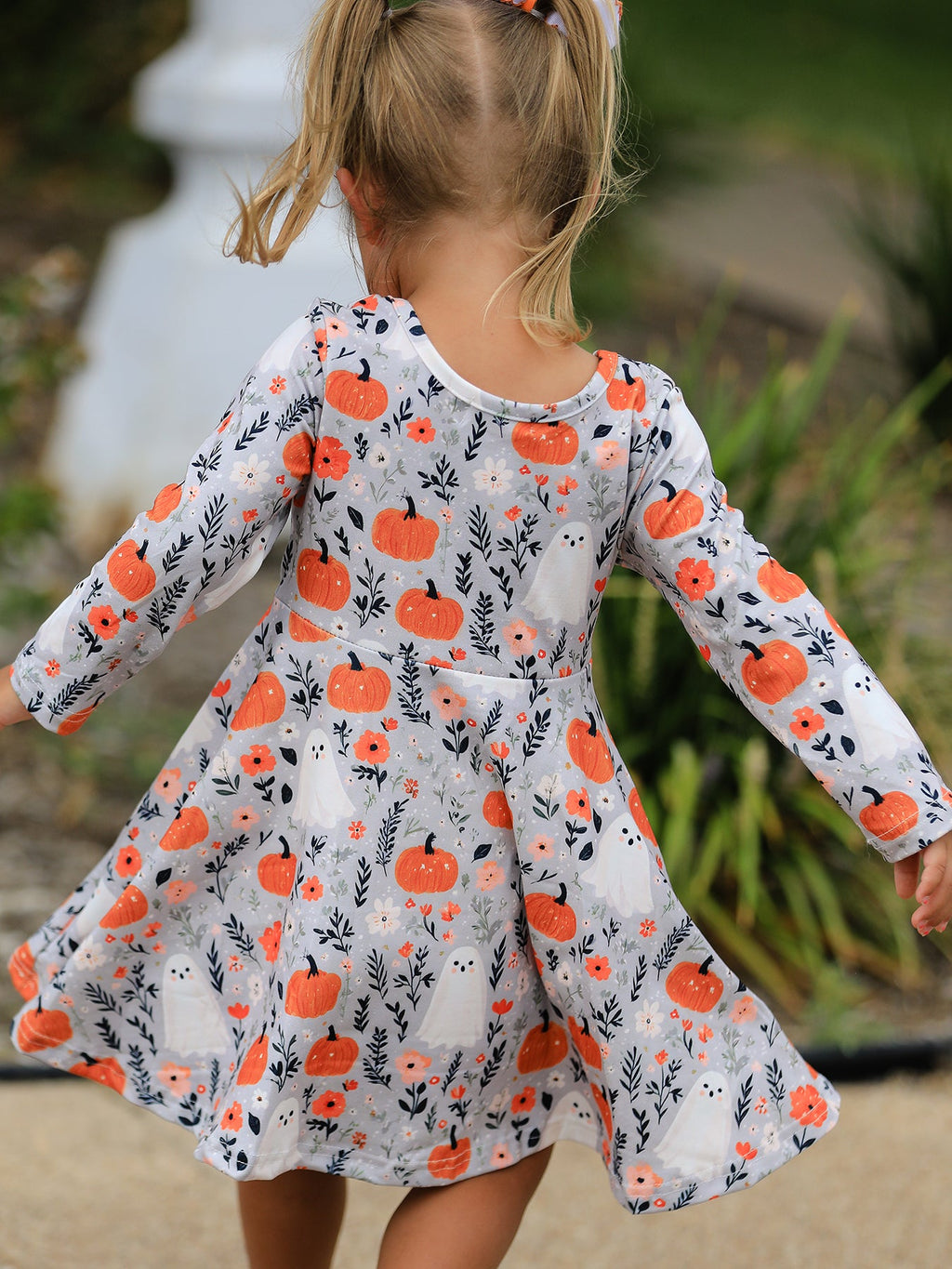 Boo-tiful Pumpkin Twirl Dress
