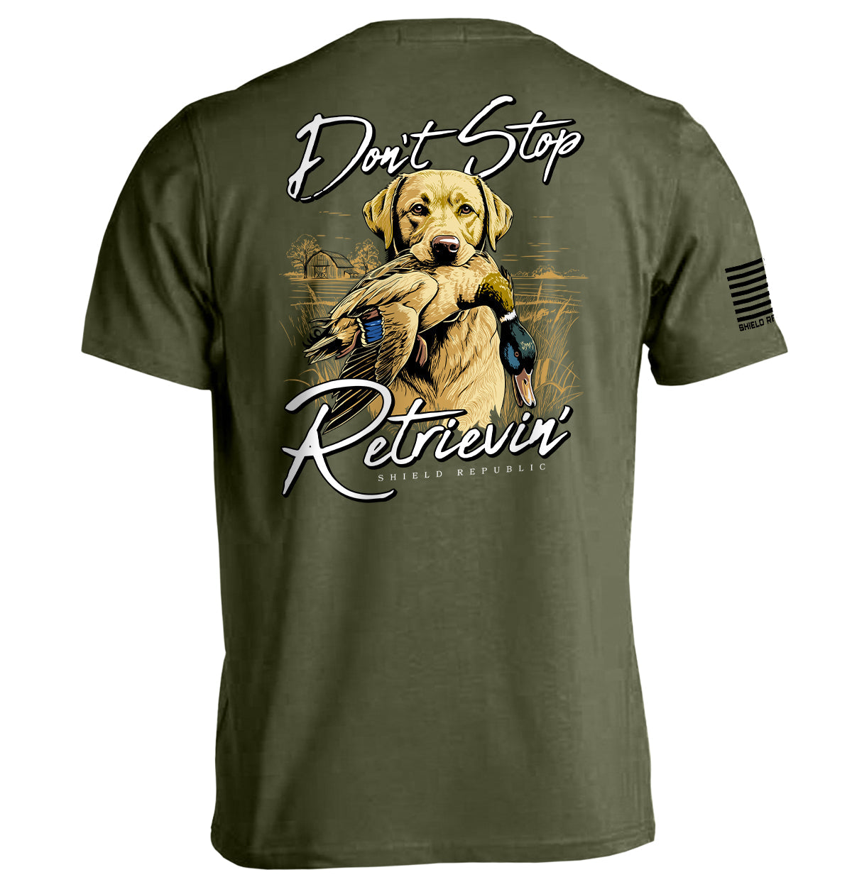 Don't Stop Retrievin (Yellow Lab)