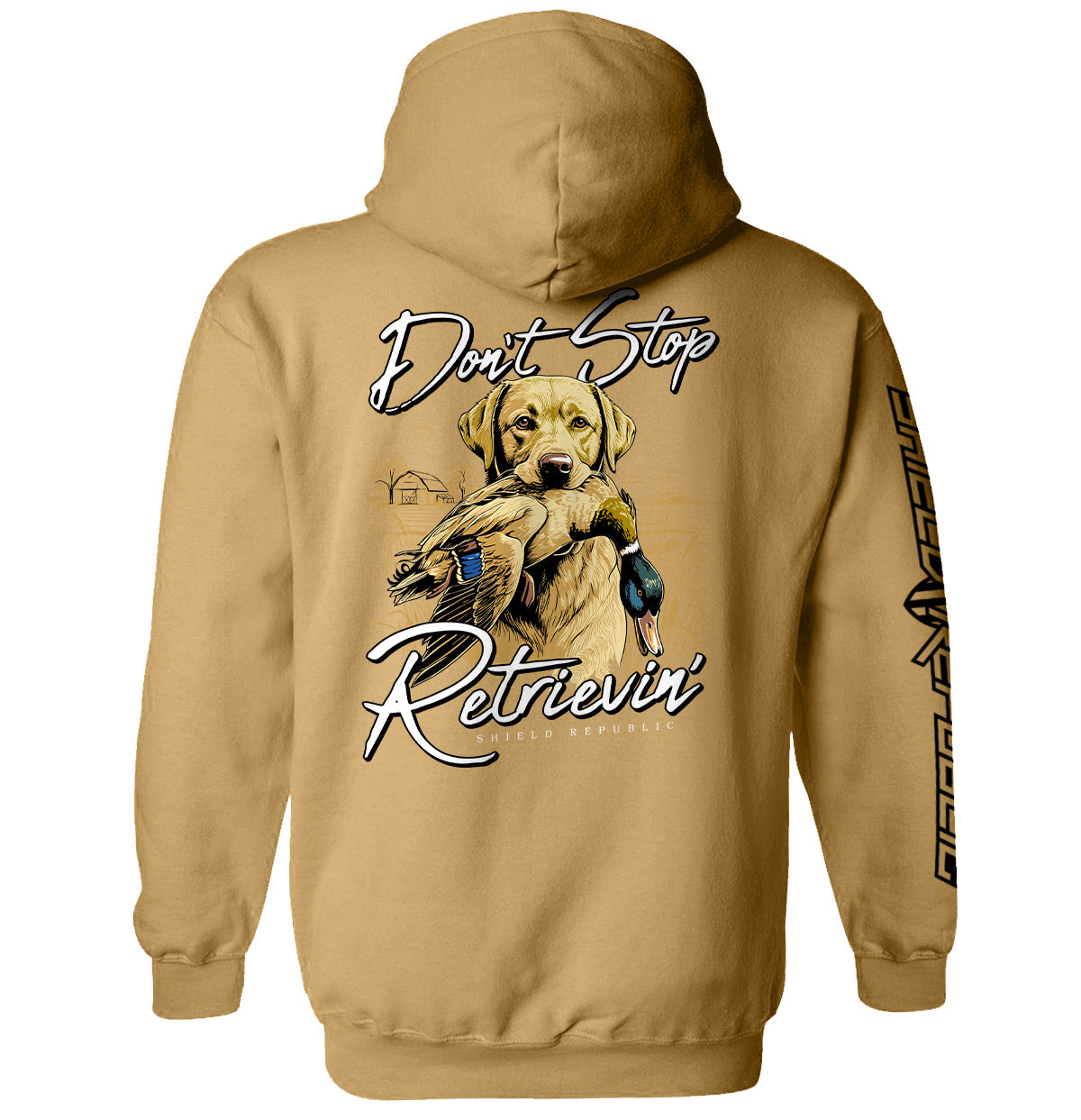 Don't Stop Retrievin (Yellow Lab)