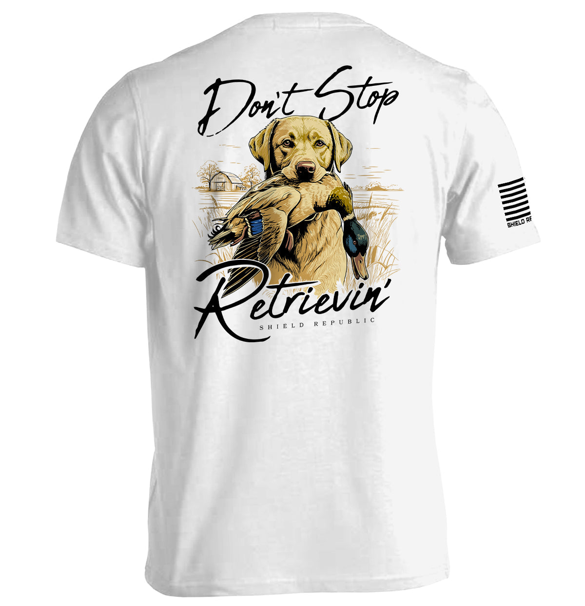 Don't Stop Retrievin (Yellow Lab)