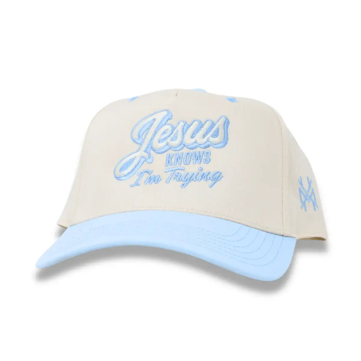 Jesus Knows I'm Trying Snapback Hat